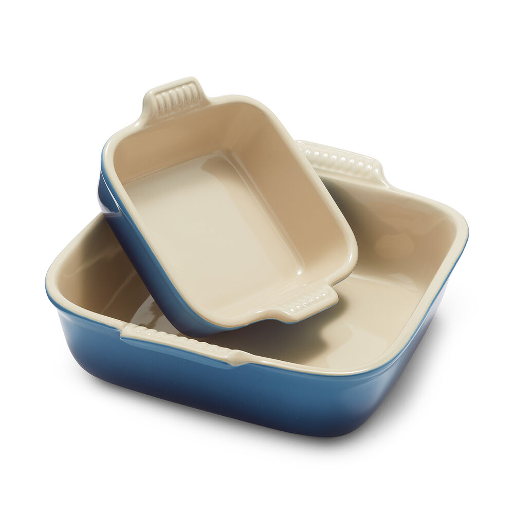 Le Creuset Square Bakers, large and small